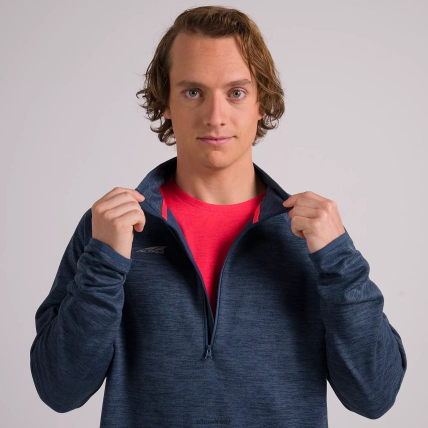 altra norge herre kjerne 1/2 glidelås pullover månelys havblå menn BD82B2343