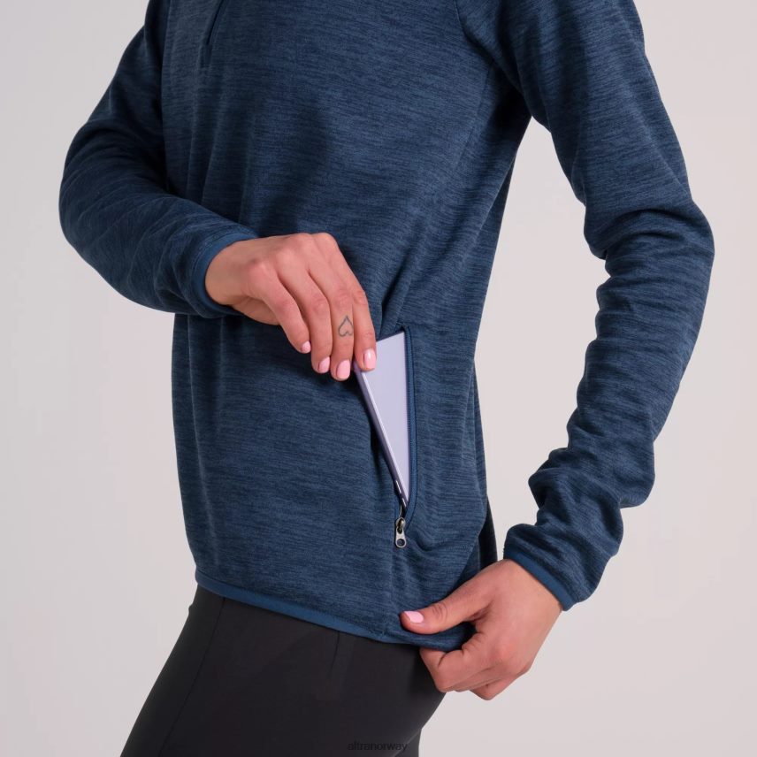 altra norge kvinner kjerne 1/2 zip pullover månebelyst hav lyng kvinner BD82B2217
