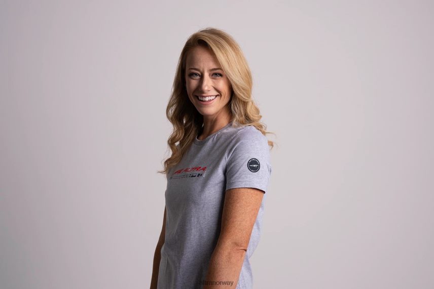 altra norge kvinner klassisk kortermet lys grå-rød kvinner BD82B2222