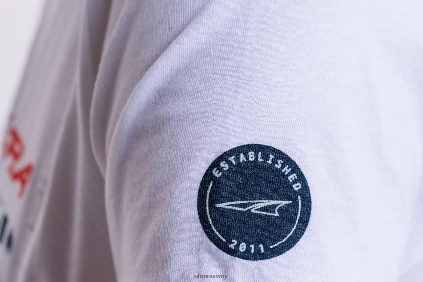 altra norge menn klassisk kortermet hvit-rød menn BD82B2344