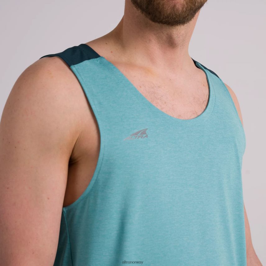 altra norge menn vanish tank top delphinium blue heather menn BD82B2335