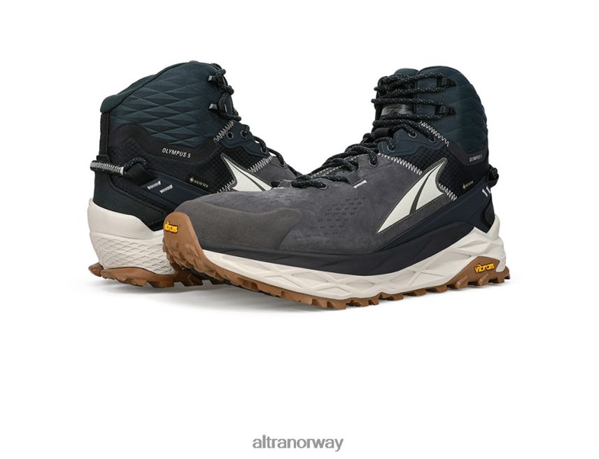 altra norge olympus 5 fottur mid gtx svart-grå menn BD82B2433