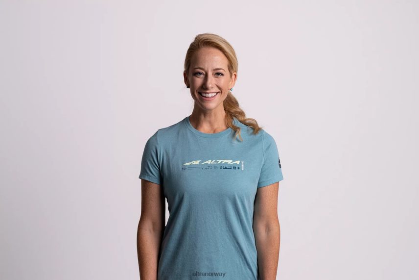 altra norge kvinner klassisk kortermet støvete blågrønn kvinner BD82B2223