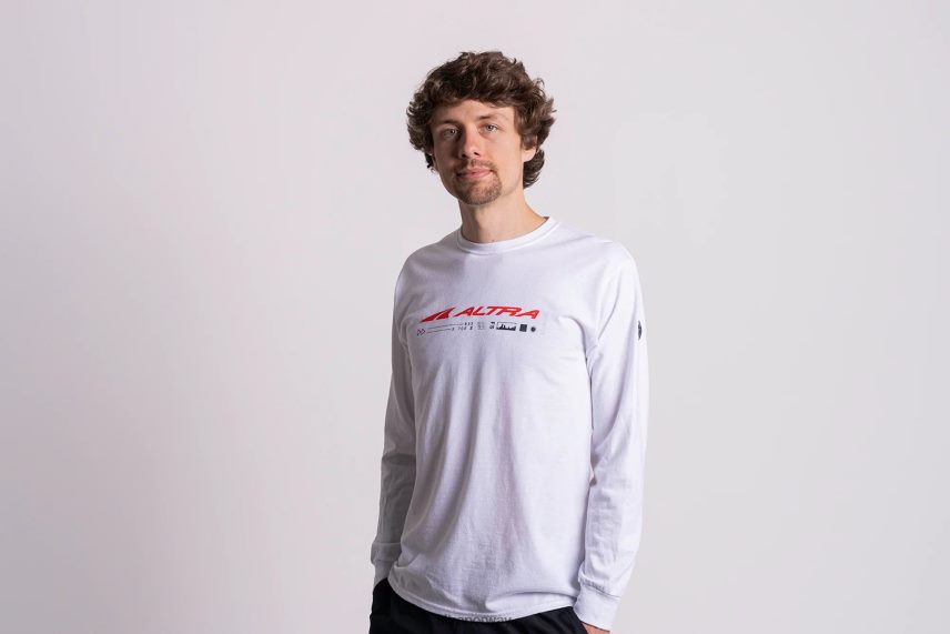 altra norge menn klassisk langermet hvit-rød menn BD82B2348